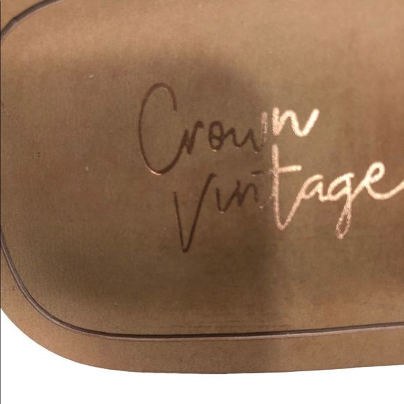 Crown Vintage blingy fabric fringe slides. Sz 9.5 - Picture 11 of 16